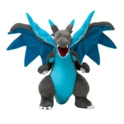 Pokemon Mega Charizard X Plushie 25cm -Ghibli 25CM Anime Figure Charizard Plush Dolls Mega evolution X Charizard Soft Stuffed Animals Plush Doll Kids 2