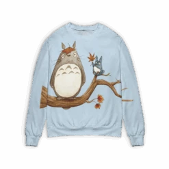 Totoro On The Autumn Tree 3D Sweater