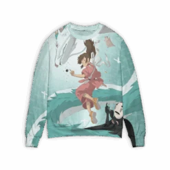 Spirited Away Sen And Haku In Water 3D Sweater
