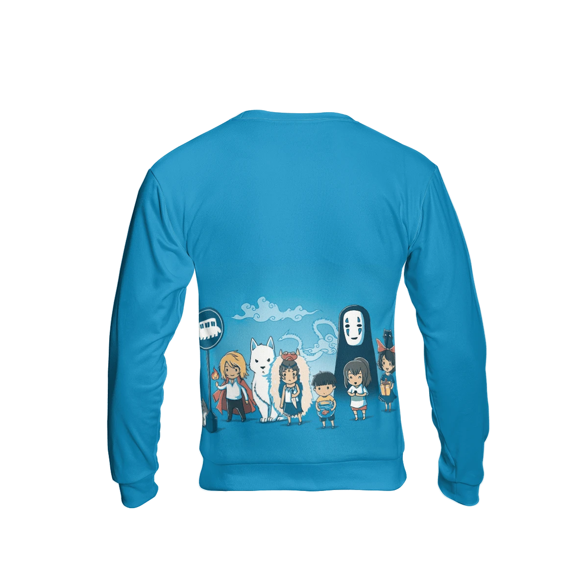 Ghibli Characters Cute Chibi 3D Sweatshirt 2 Ghibli Characters Cute Chibi 3D Sweatshirt - Image 2
