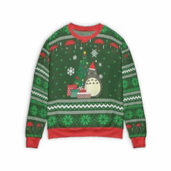 My Neighbor Totoro Green Ugly Christmas Sweater