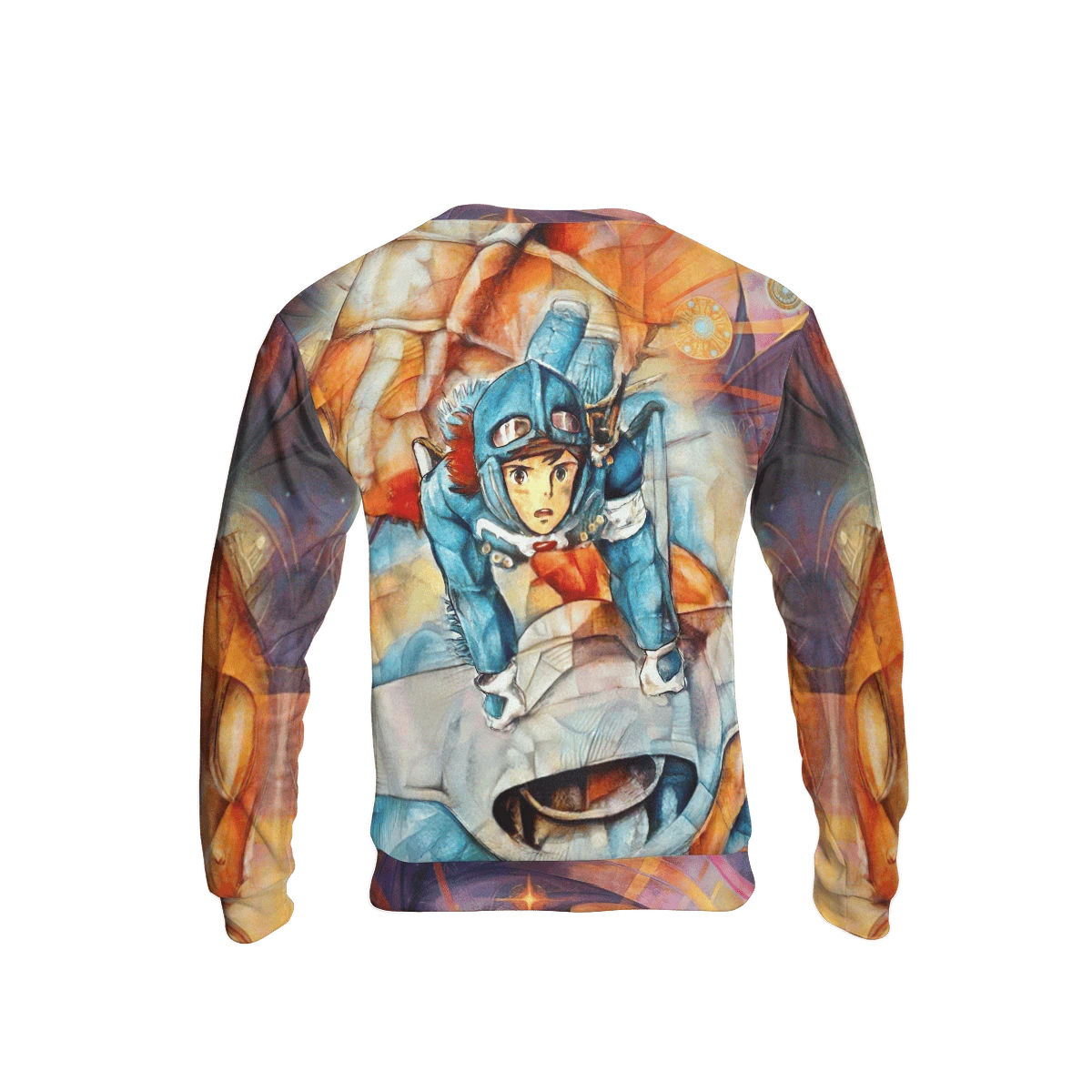Nausicaa And The Valley Of The Wind Canvas 3D Sweatshirt 2 Nausicaa And The Valley Of The Wind Canvas 3D Sweatshirt - Image 2