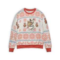 Ghibli Characters Riding Haku Dragon Ugly Christmas Sweater