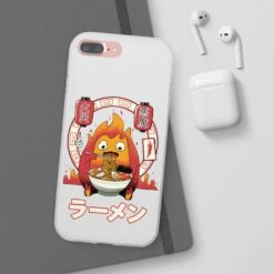 Howl’s Moving Castle – Calcifer Loves Ramen IPhone Cases -Ghibli 45053 2 1