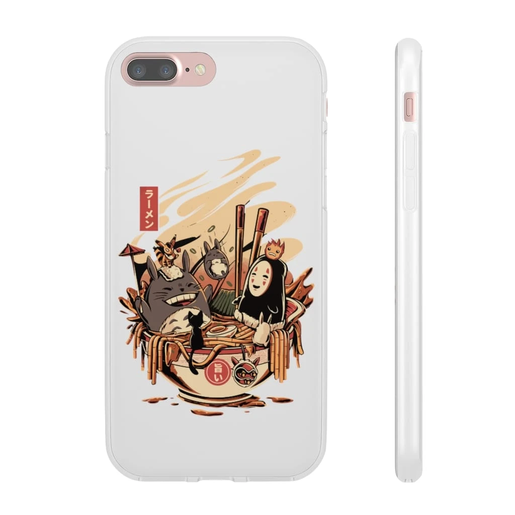 Totoro And No Face Ramen Bath IPhone Cases 1 Totoro And No Face Ramen Bath IPhone Cases