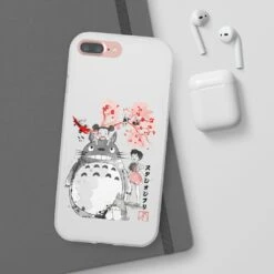 Totoro And The Girls By Sakura Flower IPhone Cases 7 Totoro And The Girls By Sakura Flower IPhone Cases -Ghibli 45053 62