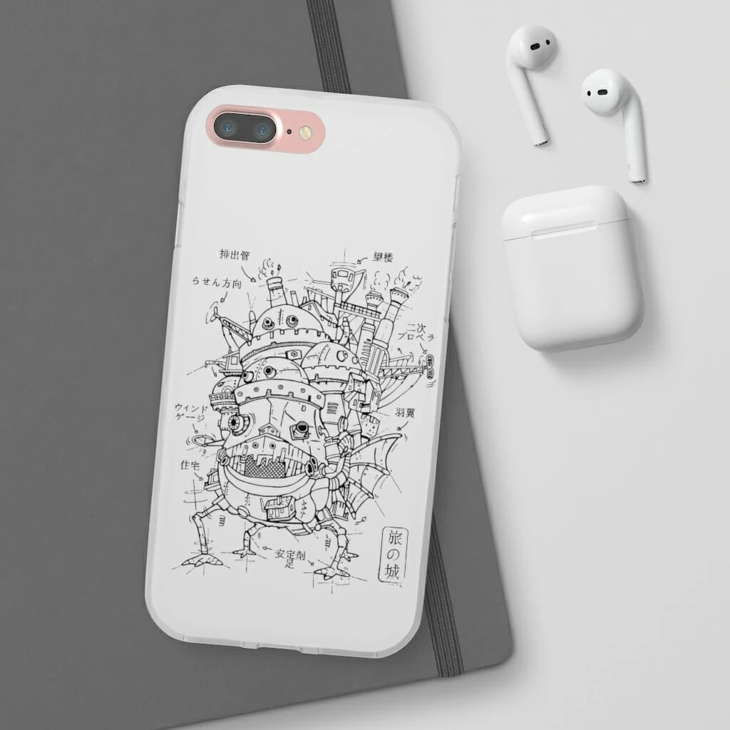Howl’s Moving Castle Sketch IPhone Cases 3 Howl’s Moving Castle Sketch IPhone Cases - Image 3