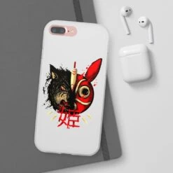 Princess Mononoke Mask & Wolf IPhone Cases -Ghibli 45053 8