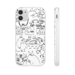 Totoro Original Character Sketch IPhone Cases -Ghibli 62579 33