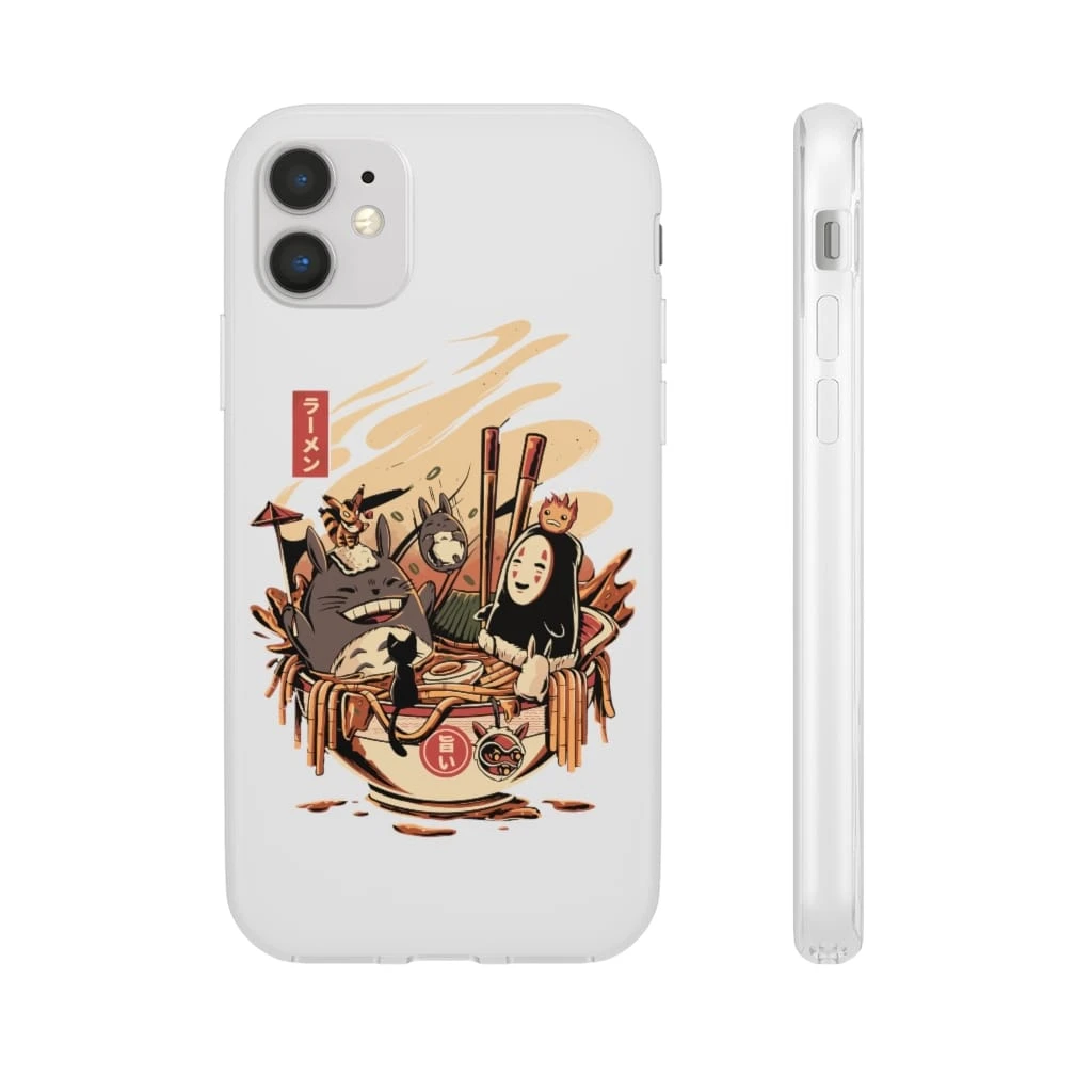 Totoro And No Face Ramen Bath IPhone Cases 16 Totoro And No Face Ramen Bath IPhone Cases - Image 16