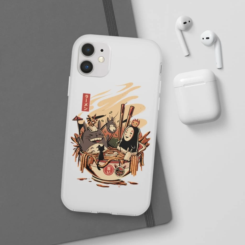 Totoro And No Face Ramen Bath IPhone Cases 18 Totoro And No Face Ramen Bath IPhone Cases - Image 18