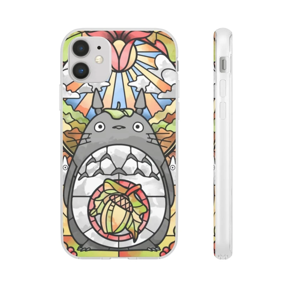 Totoro Stained Glass Art IPhone Cases 13 Totoro Stained Glass Art IPhone Cases - Image 13