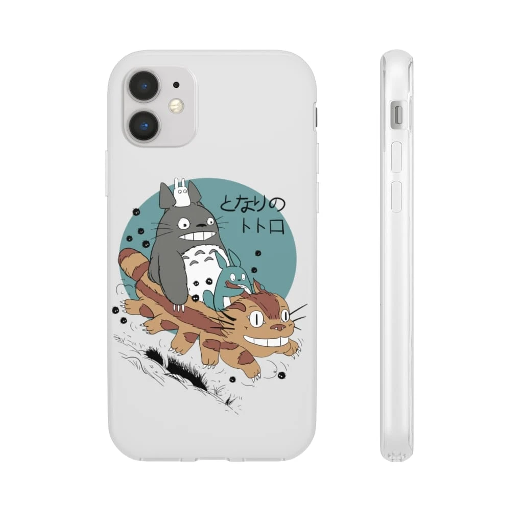 Totoro Riding Catbus IPhone Cases 13 Totoro Riding Catbus IPhone Cases - Image 13
