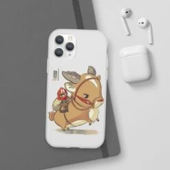 Princess Mononoke Ashitaka And Yakul Chibi IPhone Cases -Ghibli 62580 26