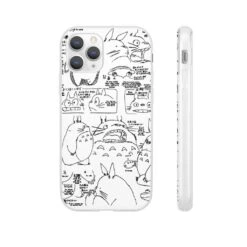 Totoro Original Character Sketch IPhone Cases -Ghibli 62580 33