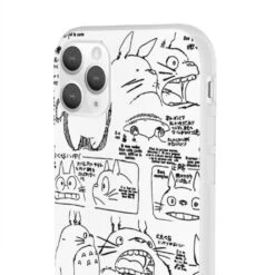 Totoro Original Character Sketch IPhone Cases -Ghibli 62581 34