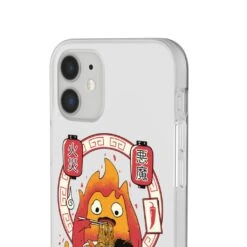 Howl’s Moving Castle – Calcifer Loves Ramen IPhone Cases -Ghibli 68165 1 1