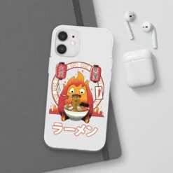 Howl’s Moving Castle – Calcifer Loves Ramen IPhone Cases -Ghibli 68165 2 1