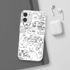 Totoro Original Character Sketch IPhone Cases -Ghibli 68165 35