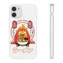 Howl’s Moving Castle – Calcifer Loves Ramen IPhone Cases -Ghibli 68165 6