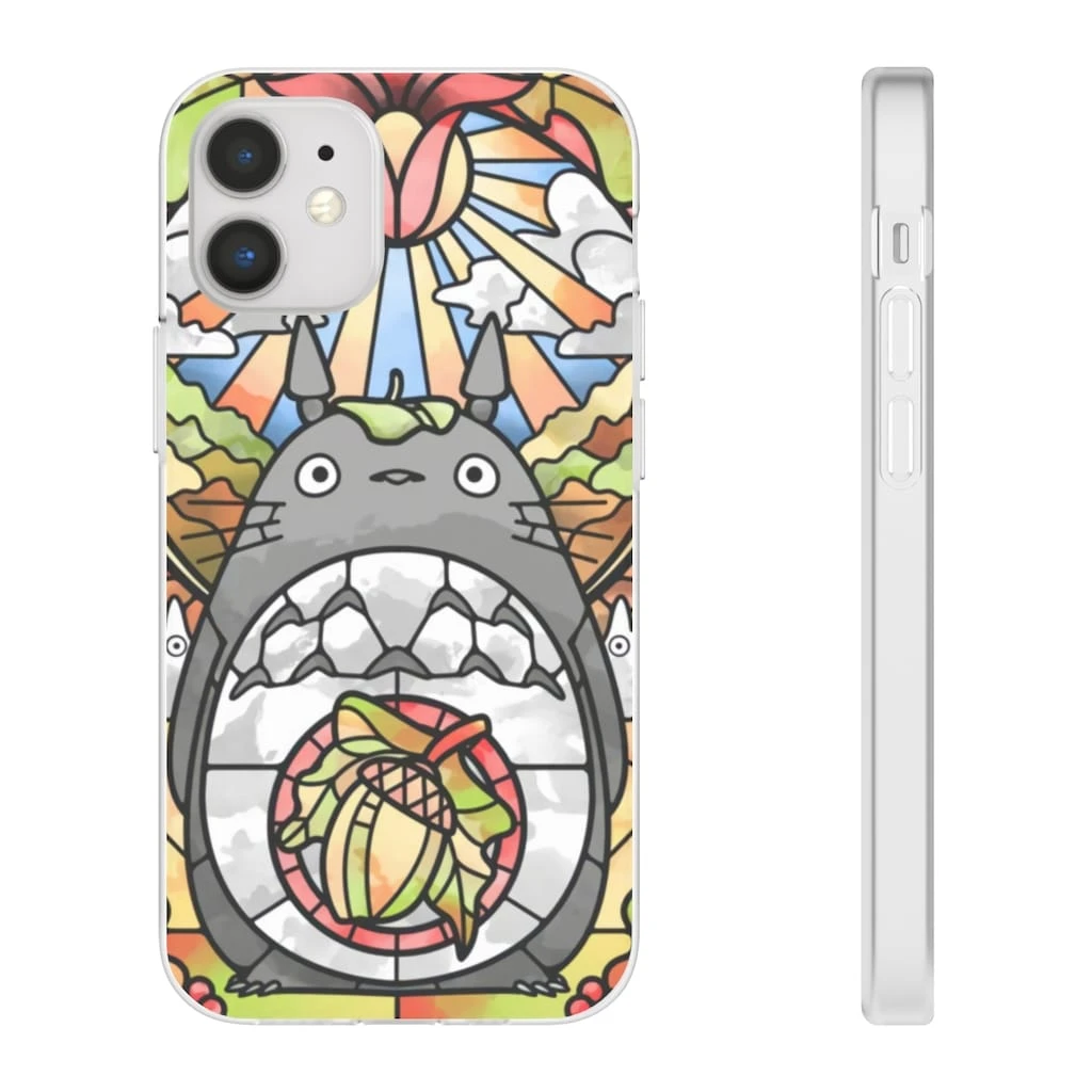 Totoro Stained Glass Art IPhone Cases 7 Totoro Stained Glass Art IPhone Cases - Image 7