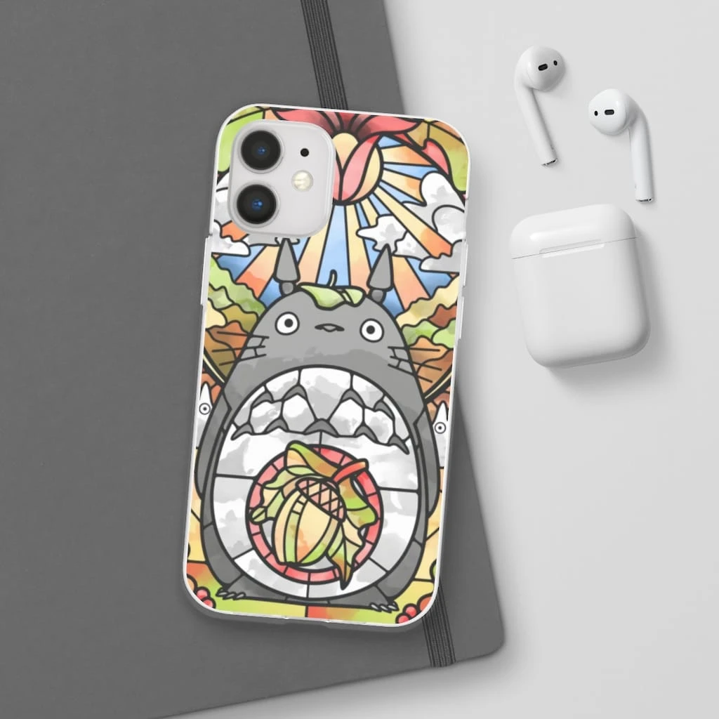 Totoro Stained Glass Art IPhone Cases 9 Totoro Stained Glass Art IPhone Cases - Image 9
