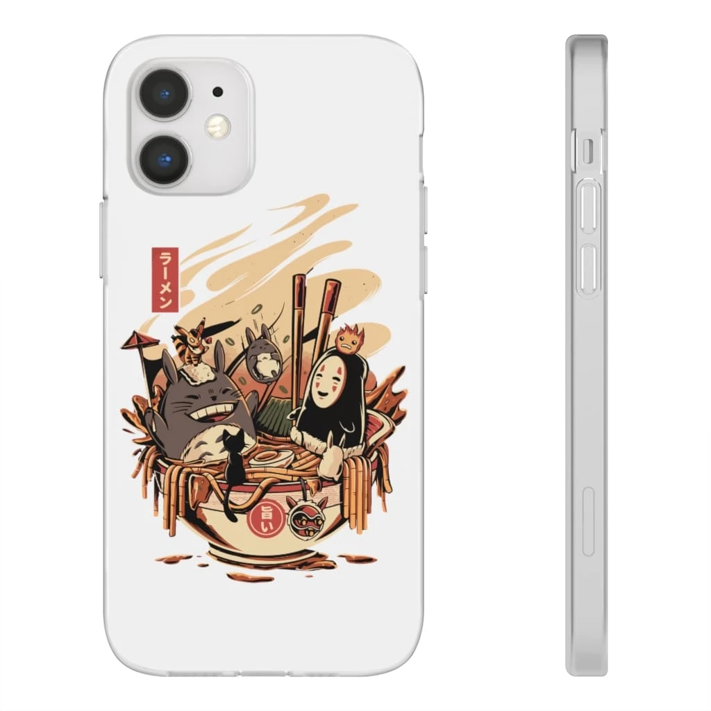 Totoro And No Face Ramen Bath IPhone Cases 4 Totoro And No Face Ramen Bath IPhone Cases - Image 4
