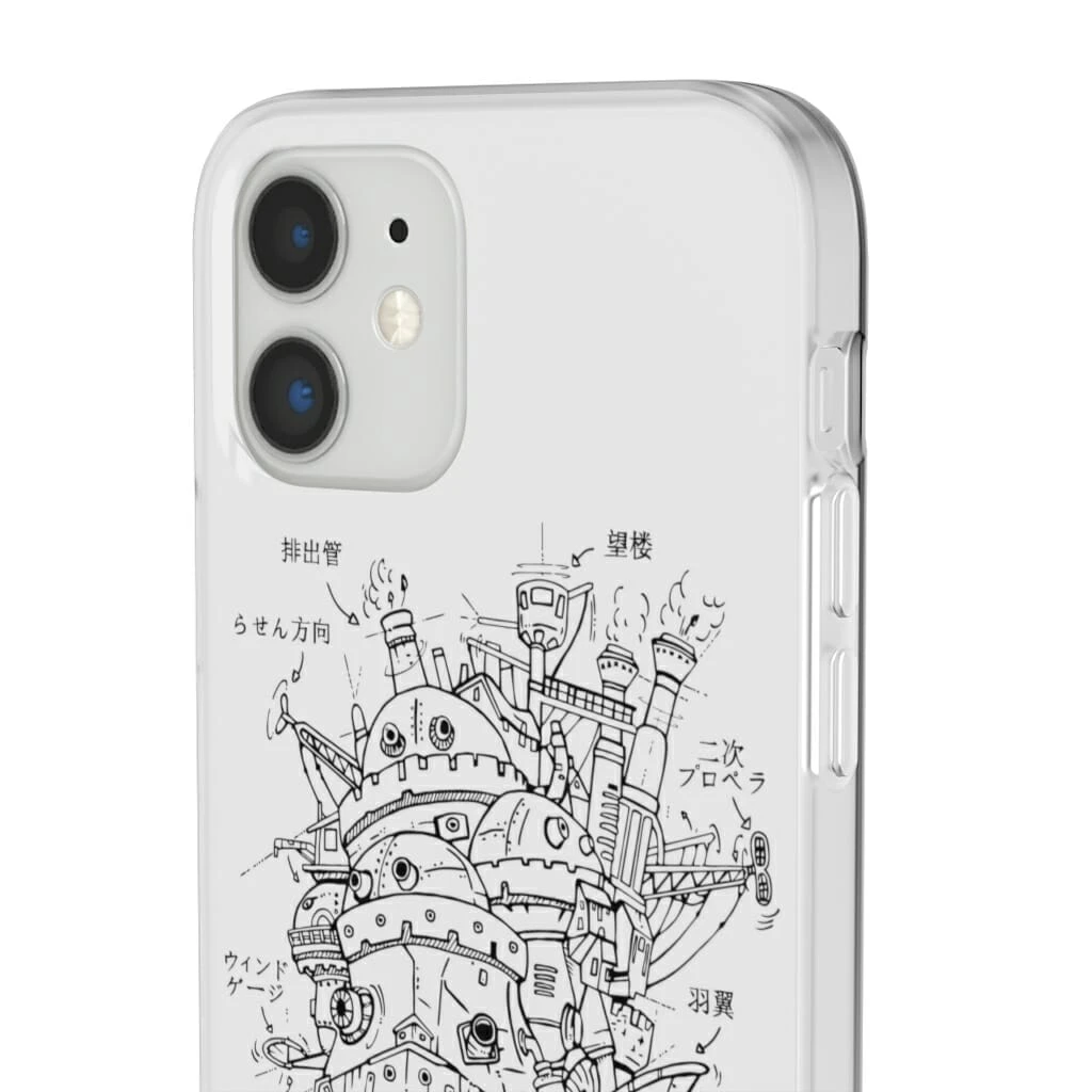 Howl’s Moving Castle Sketch IPhone Cases 5 Howl’s Moving Castle Sketch IPhone Cases - Image 5