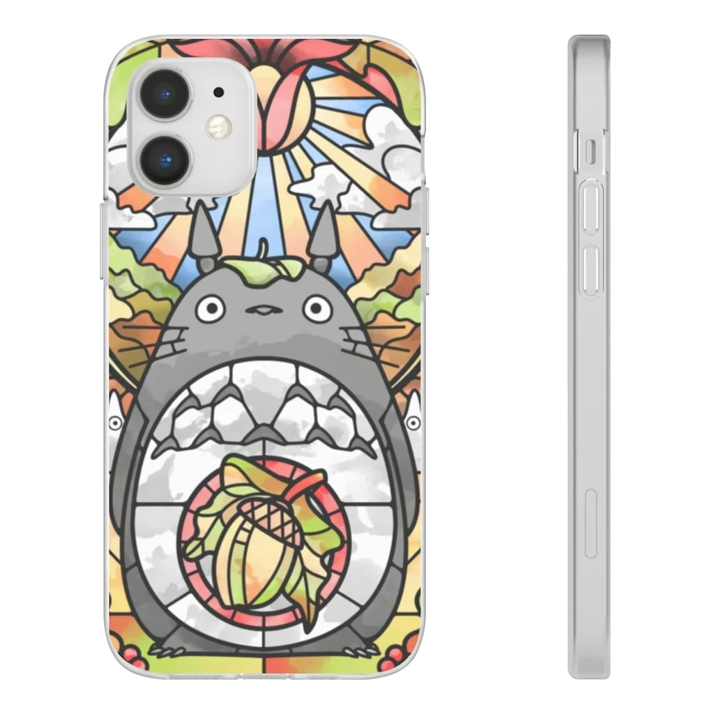 Totoro Stained Glass Art IPhone Cases 4 Totoro Stained Glass Art IPhone Cases - Image 4