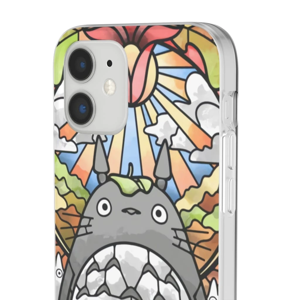 Totoro Stained Glass Art IPhone Cases 5 Totoro Stained Glass Art IPhone Cases - Image 5
