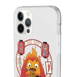 Howl’s Moving Castle – Calcifer Loves Ramen IPhone Cases -Ghibli 68167 1 1