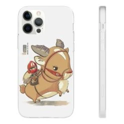 Princess Mononoke Ashitaka And Yakul Chibi IPhone Cases -Ghibli 68167 24