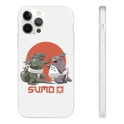 Totoro Vs Godzilla Sumo IPhone Cases -Ghibli 68167 454