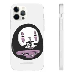 Cute No Face Kaonashi Drinking Bubble Tea IPhone Cases -Ghibli 68167 598