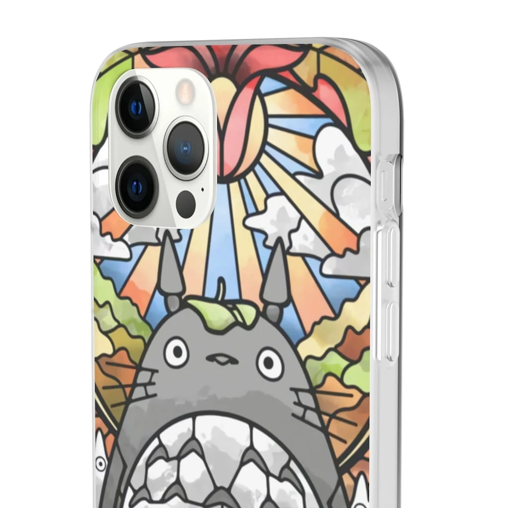 Totoro Stained Glass Art IPhone Cases 11 Totoro Stained Glass Art IPhone Cases - Image 11