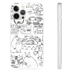 Totoro Original Character Sketch IPhone Cases -Ghibli 68168 33