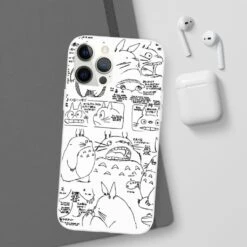 Totoro Original Character Sketch IPhone Cases -Ghibli 68168 35