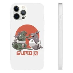 Totoro Vs Godzilla Sumo IPhone Cases -Ghibli 68168 453