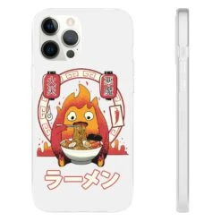 Howl’s Moving Castle – Calcifer Loves Ramen IPhone Cases -Ghibli 68168 6