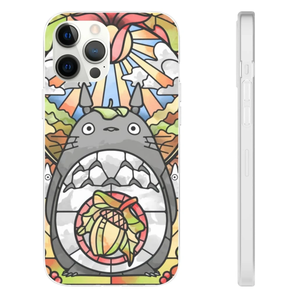 Totoro Stained Glass Art IPhone Cases 1 Totoro Stained Glass Art IPhone Cases