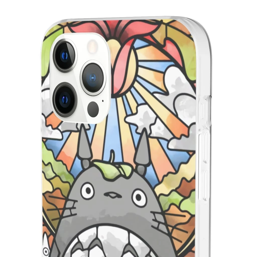 Totoro Stained Glass Art IPhone Cases 2 Totoro Stained Glass Art IPhone Cases - Image 2