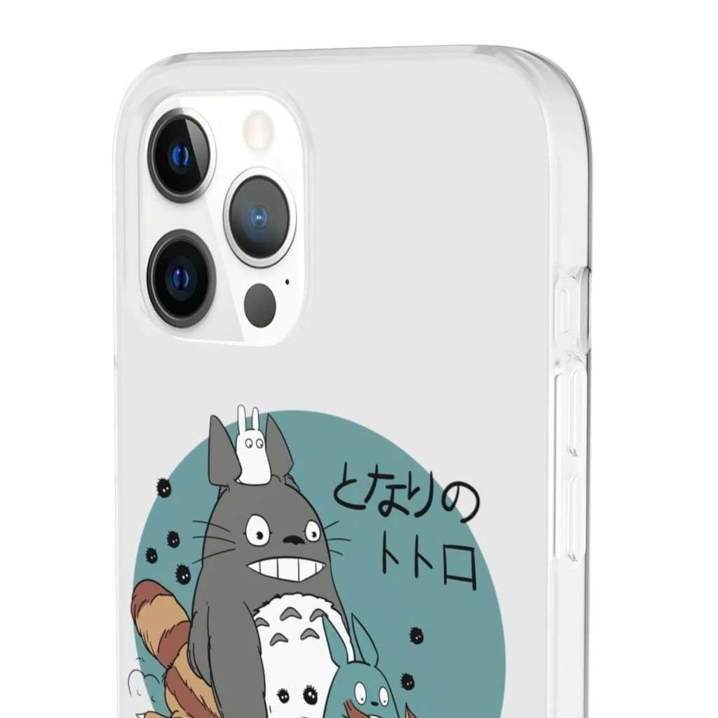 Totoro Riding Catbus IPhone Cases 2 Totoro Riding Catbus IPhone Cases - Image 2