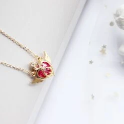 Sailor Moon Tsukino Usagi Cosplay Necklace -Ghibli Anime Sailor Moon pendant Cosplay accessories prop Tsukino Usagi Heart shaped jewelry necklace 4