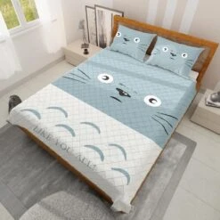 Totoro Like You All Quilt Bedding Set -Ghibli BEDSET 649 MOCKUP 3