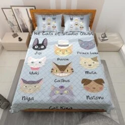 The Cat Of Studio Ghibli Quilt Bedding Set