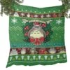 My Neighbor Totoro Green Christmas Quilt Blanket