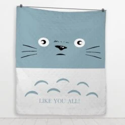 Totoro Like You All Quilt Blanket -Ghibli BLANKET 649 MOCKUP 3