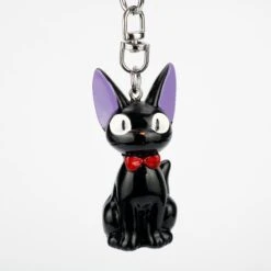 Kiki’s Delivery Service Jiji Keychain -Ghibli Black Cat JIJI keychain Anime Kiki s Delivery Service Kiki Cat 3D Mini Keychain Kids Toy 1