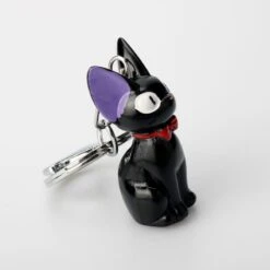 Kiki’s Delivery Service Jiji Keychain -Ghibli Black Cat JIJI keychain Anime Kiki s Delivery Service Kiki Cat 3D Mini Keychain Kids Toy 2