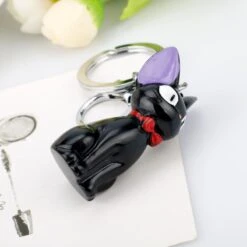Kiki’s Delivery Service Jiji Keychain -Ghibli Black Cat JIJI keychain Anime Kiki s Delivery Service Kiki Cat 3D Mini Keychain Kids Toy 4